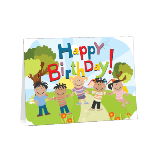 Κάρτα για Χρόνια Πολλά με Παιδάκια