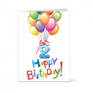 Κάρτα για Παιδικό Πάρτι Γενεθλίων Μπουκέτο Μπαλόνια