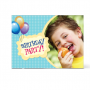 Πρόσκληση γενεθλίων με τρία μπαλόνια για αγόρια