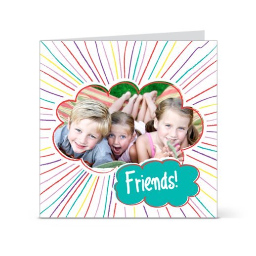 Χρωματιστή Κάρτα Φιλίας