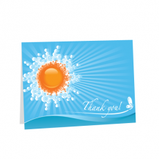 Κάρτα Ευχαριστώ με Ήλιο