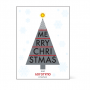 Κάρτα Merry Cristmas με Χριστουγεννιάτικο Δέντρο
