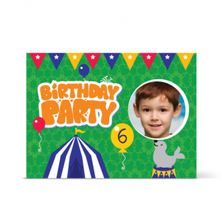 Γενέθλια Πρόσκληση με φώκια για τους λάτρεις του τσίρκου