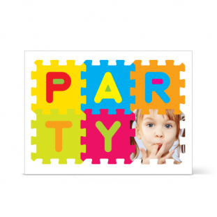 Πρόσκληση Χρωματιστό Παζλ