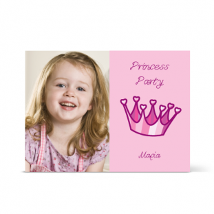 Πρόσκληση Πριγκίπισσα με Φωτογραφία