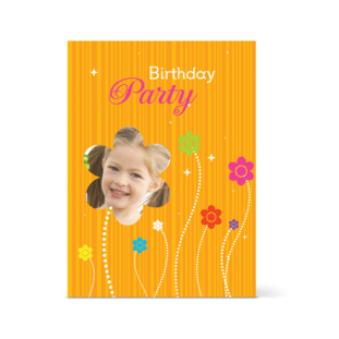 Κάρτα Γενεθλίων Λουλούδια