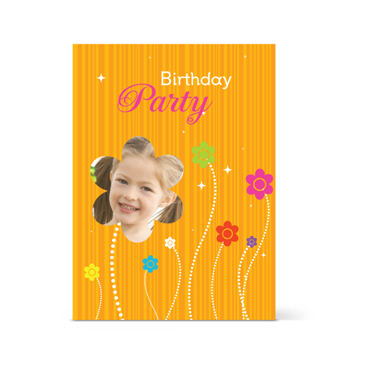 Κάρτα Γενεθλίων Λουλούδια